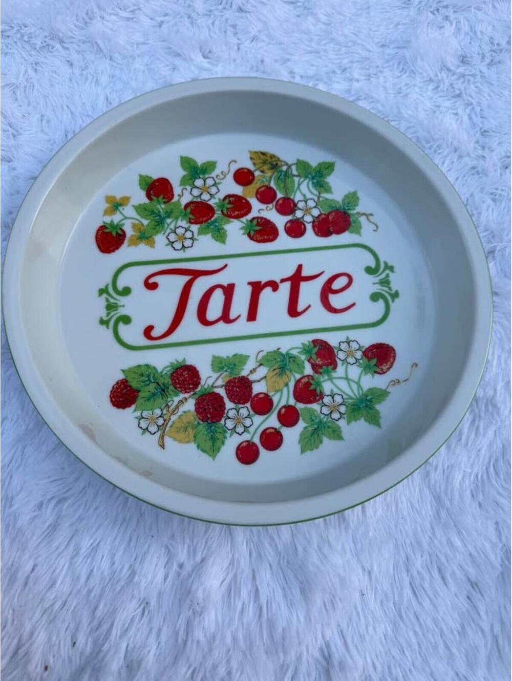 Vintage Tarte Fruit baking dish 11in